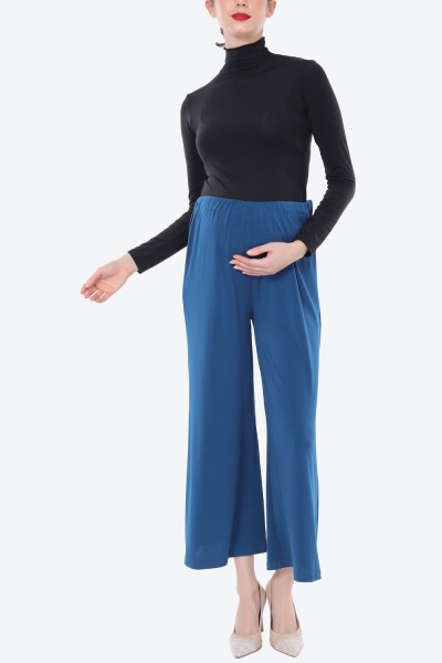 Basic Palazzo In Teal Blue